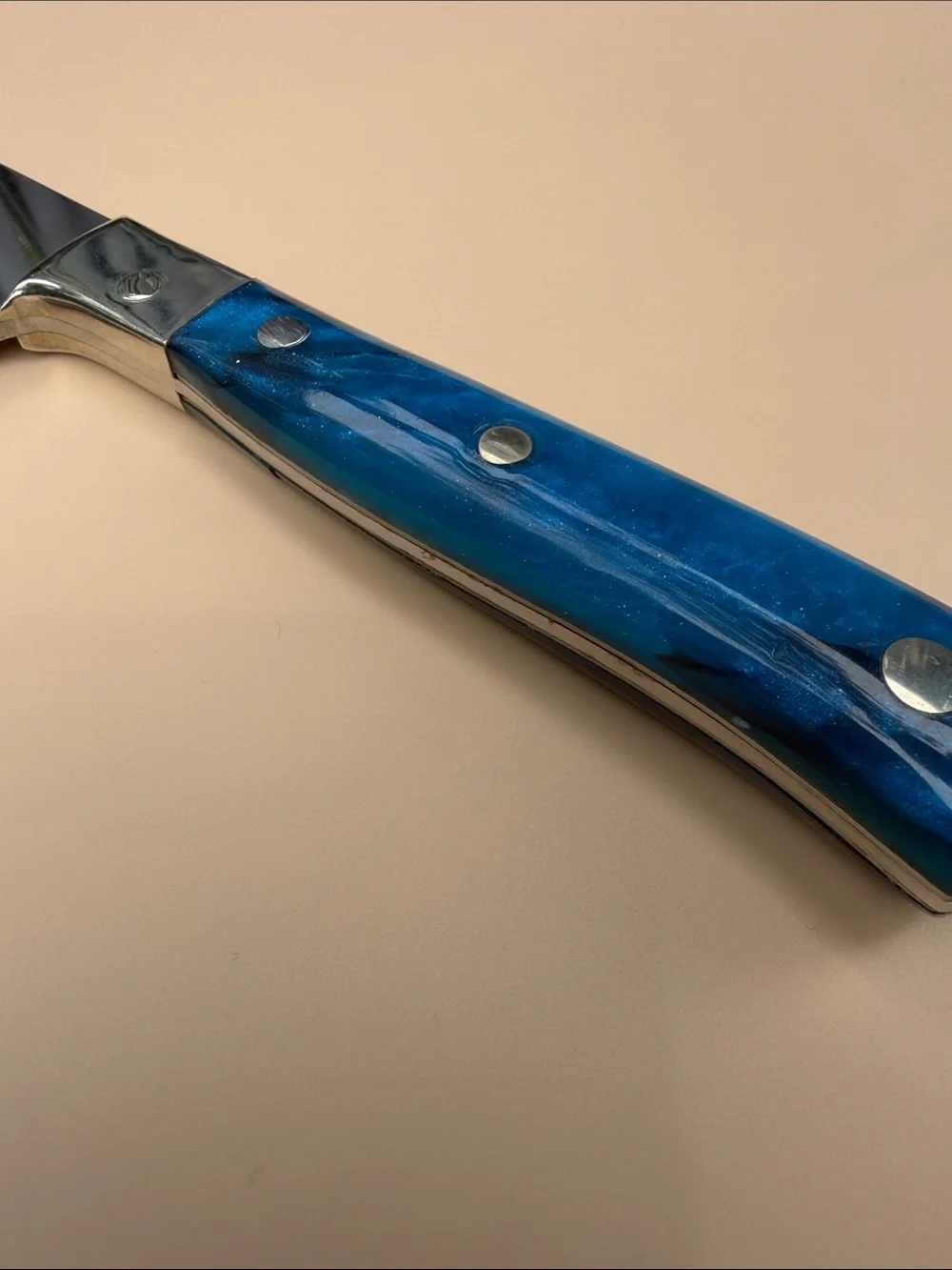 Handmade chefs knife - 9” blade, 10oz total weight